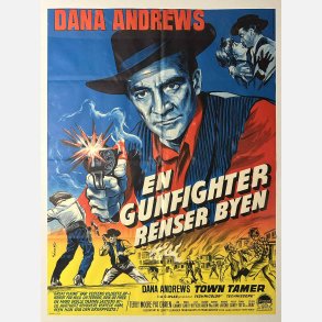 En gunfighter renser byen