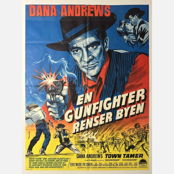 En gunfighter renser byen