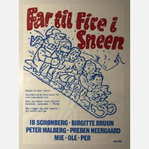 Far til fire i sneen