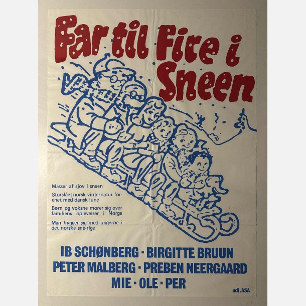 Far til fire i sneen