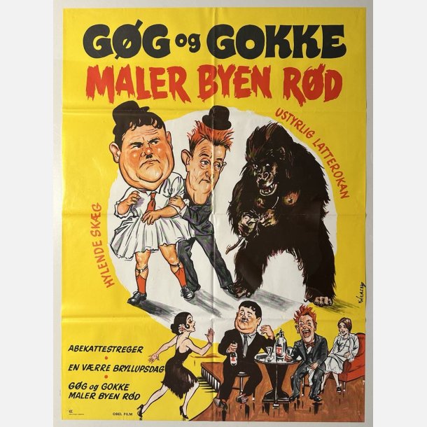 Gg og Gokke maler byen rd